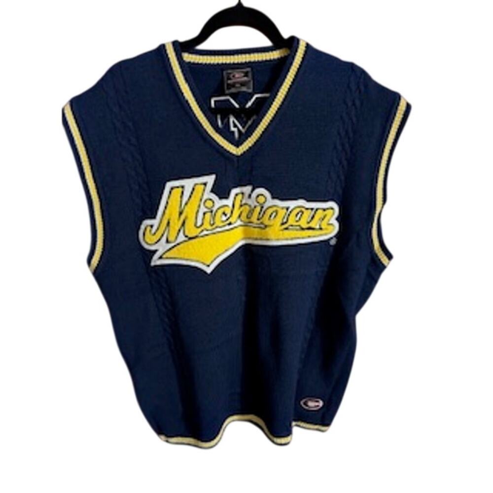 MICHIGAN Wolverines Colosseum Men's sz XL Sweater Vest